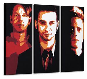 Ručně malovaný obraz POP Art Depeche Mode 3 díly dep2 - 60x40 cm