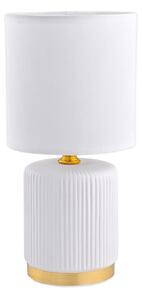 Zuma Line HS8720-WH - Stolní lampa 1xE14/40W/230V bílá/zlatá