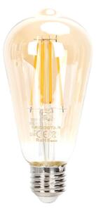 LED Stmívatelná žárovka FILAMENT ST64 E27/6W/230V 2200K - Aigostar