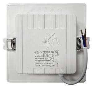 LED Podhledové svítidlo SQUARE LED/6W/230V 4000K 12x12 cm bílá