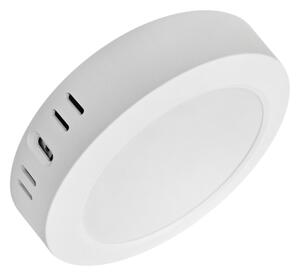 LED Stropní svítidlo ROUND LED/12W/230V 4000K pr. 16,7 cm bílá