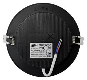 LED Podhledové svítidlo CIRCLE LED/12W/230V 4000K pr. 17 cm černá