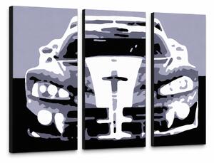 Ručně malovaný obraz POP Art Dodge Viper GTS 3dílná VIP - 60x40 cm