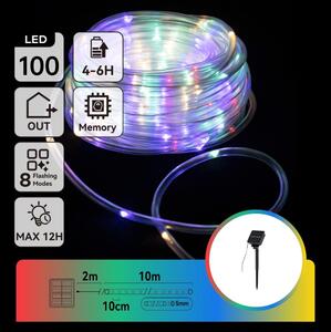 Aigostar - LED Solární řetěz 100xLED/8 funkcí 12m IP65 multicolor