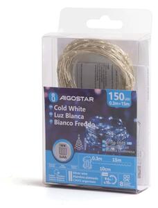 Aigostar - LED Venkovní řetěz 150xLED/8 funkcí 15,3m IP44 studená bílá