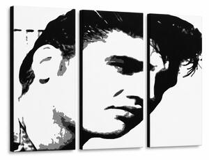 Ručně malovaný obraz POP Art ELVIS 3 dílný - 60x40 cm