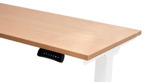 PROFIdesk Venus - výškově nastavitelný stůl 71-120 cm, 2 motory, bílá podnož Rozměr pracovní desky: 118 × 60 × 2,5 cm, Dekor pracovní desky: Akácie H1277