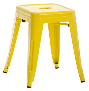 Stohovatelná kovová židle Arm - Žlutá