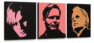 Ručně malovaný obraz POP Art Herbert Grônemeyer 3 díly hg - 120x40 cm