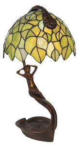 Stolní lampa 5LL-6098 ve stylu Tiffany, zelená
