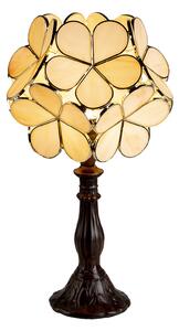 Stolní lampa 5LL-6095 v designu Tiffany, béžová
