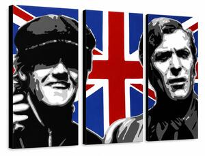 Ručně malovaný obraz POP Art Italian Job 3 díly ij - 60x40 cm