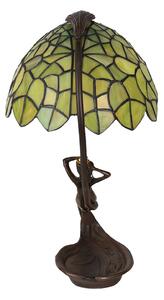 Stolní lampa 5LL-6098 ve stylu Tiffany, zelená