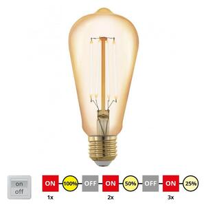 LED Stmívatelná žárovka VINTAGE ST64 E27/4W/230V 2200K - Eglo 12863