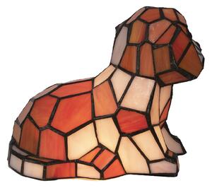 Stolní lampa 5LL-6089 pes ve stylu Tiffany