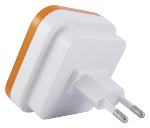 LED Noční světlo se senzorem soumraku LED/0,5W/230V oranžová