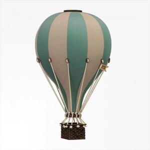 Super balloon Dekorační horkovzdušný balón- mátová/krémová - S-28cm x 16cm