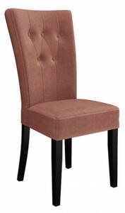 Kuchyňská židle NOSSEN 4 - černá / růžová