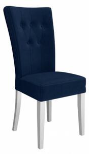 Kuchyňská židle NOSSEN 4 - polomatná bílá / modrá