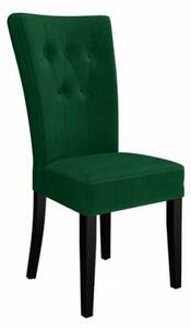 Kuchyňská židle NOSSEN 4 - černá / zelená
