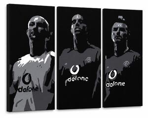 Ručně malovaný obraz POP Art Manchester United, 3dílný manuál - 90x60 cm