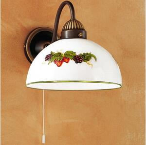 Kolarz 731.61.121 - Nástěnná lampa NONNA 1xE27/75W/230V víno/jahody
