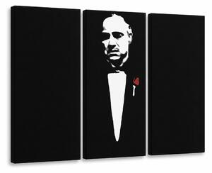 Ručně malovaný obraz POP Art Marlon Brando 3 dílná girlanda - 60x40 cm