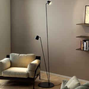 Flexibilně nastavitelná stojací lampa LED Speers F černá