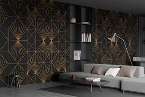Fototapeta Elegantní kovový geometrický vzor, Geometrické 3D fototapety, Populární fototapety, u75446 - Tapeko.co.cz