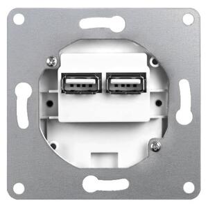 Elhard 2xUSB zásuvka Vera, matná, bílá VZ2132W