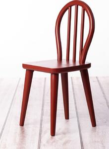 DadaBoom Dětská dřevěná židle z bukového dřeva - třešeň