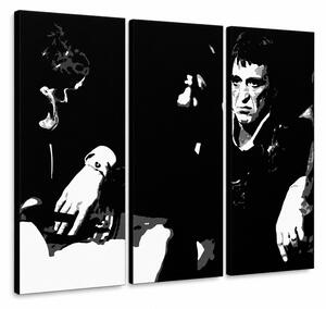 Ručně malovaný obraz POP Art SCARFACE - AL PACINO 6 dílů al5 - 90x60 cm