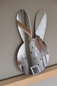 Metoo Zrcadlo do dětského pokoje zajíc 41 cm x 23 cm/akryl