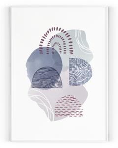 Plakát / Obraz Abstract 30 x 40 cm Pololesklý saténový papír