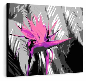 Ručně malovaný obraz POP Art květina 1 kus flo5 - 60x40 cm