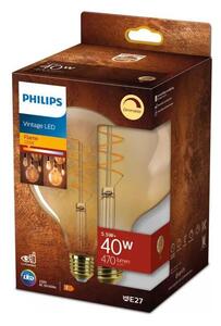 LED Stmívatelná žárovka VINTAGE Philips G125 E27/5,5W/230V 2200K