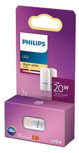 SADA 2x LED Žárovka Philips G4/1,8W/12V 2700K