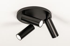 Stropní bodové svítidlo Conno Black 3 Round (LMD)