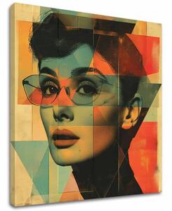 Audrey Hepburn Obraz na plátně - Nezapomenutelná krása - 60x60 cm