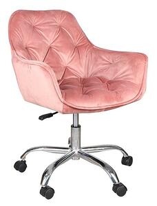 Kancelářské křeslo Q-190 VELVET, starorůžové