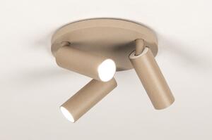 Stropní bodové svítidlo Conno Dark Taupe 3 Round (LMD)