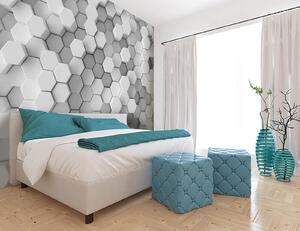Fototapeta Skupina bílých šestiúhelníků, 3D fototapety, Populární fototapety, u77886 - Tapeko.co.cz
