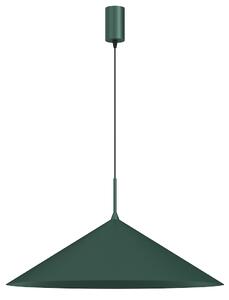 Závěsné svítidlo Capital, 1x zelené kovové stínítko, (fi 60cm), gr