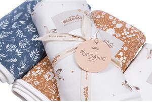 Koňakově hnědá dětská deka z bio bavlny 80x100 cm Organic – Malomi Kids