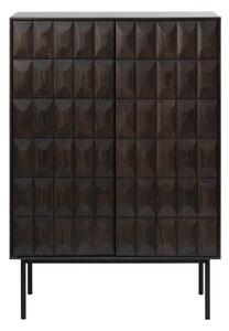 Tmavě hnědá skříňka 90x130 cm Latina – Unique Furniture