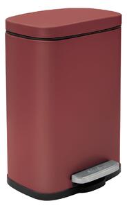 Spirella pedálový odpadkový koš AKIRA, matná burgundy, 5 L