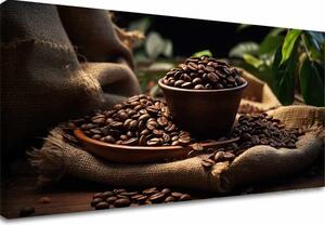 Kávové obrazy do kuchyně Ranní Arabica - 40x80 cm