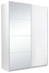 ŠATNÍ SKŘÍŇ S POSUVNÝMI DVEŘM, bílá, 150/210/62 cm MID.YOU - Šatní skříně, Online Only