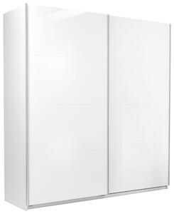 ŠATNÍ SKŘÍŇ S POSUVNÝMI DVEŘM, bílá, 200/210/62 cm MID.YOU - Šatní skříně, Online Only