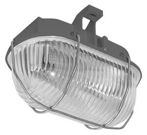 Venkovní stropní svítidlo OVAL 1xE27/60W/230V IP44 šedá